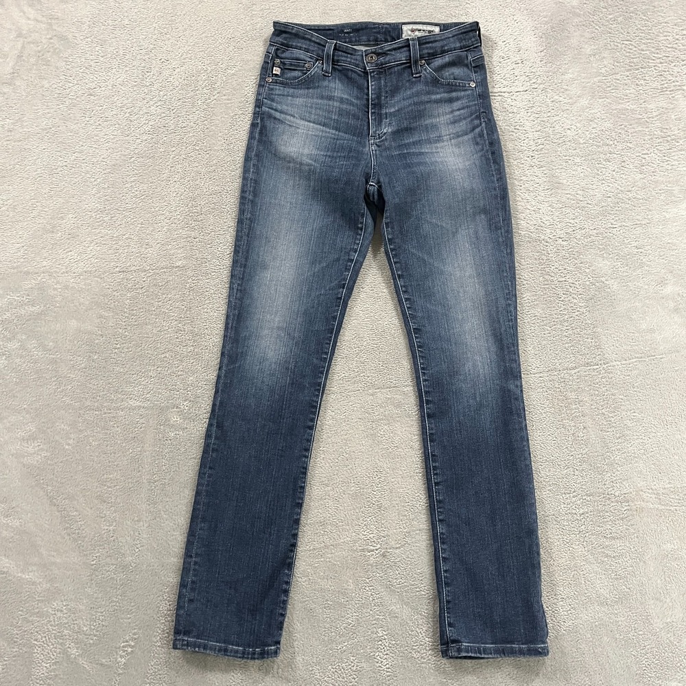 AG Jeans Womens Mari High Rise Slim Straight Classic Denim Southwestern Normcore